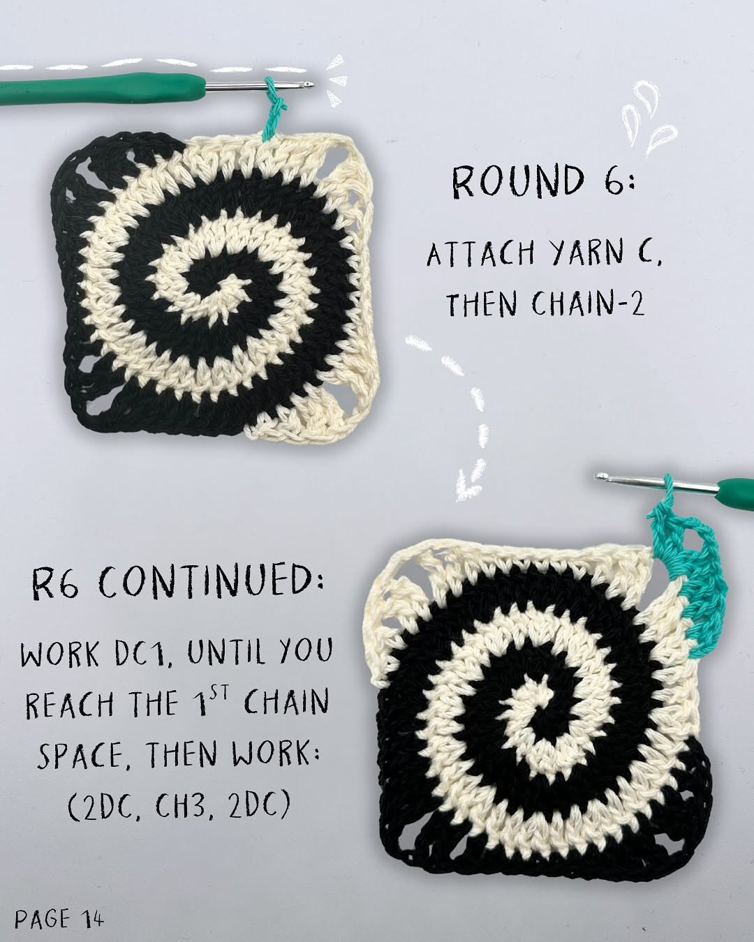 Spiral Granny Square Crochet Pattern: A Step-by-Step Guide