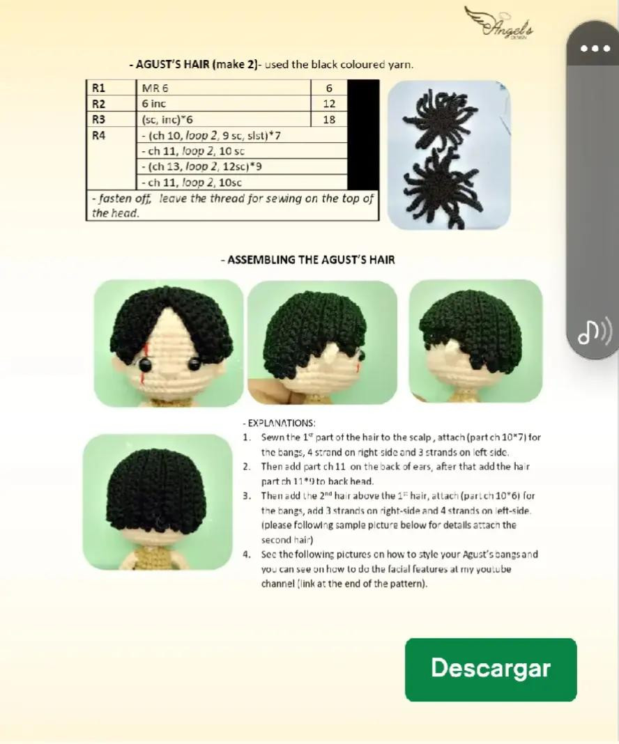 "Straw Hat Agust-D Crochet Pattern for Amigurumi Enthusiasts"