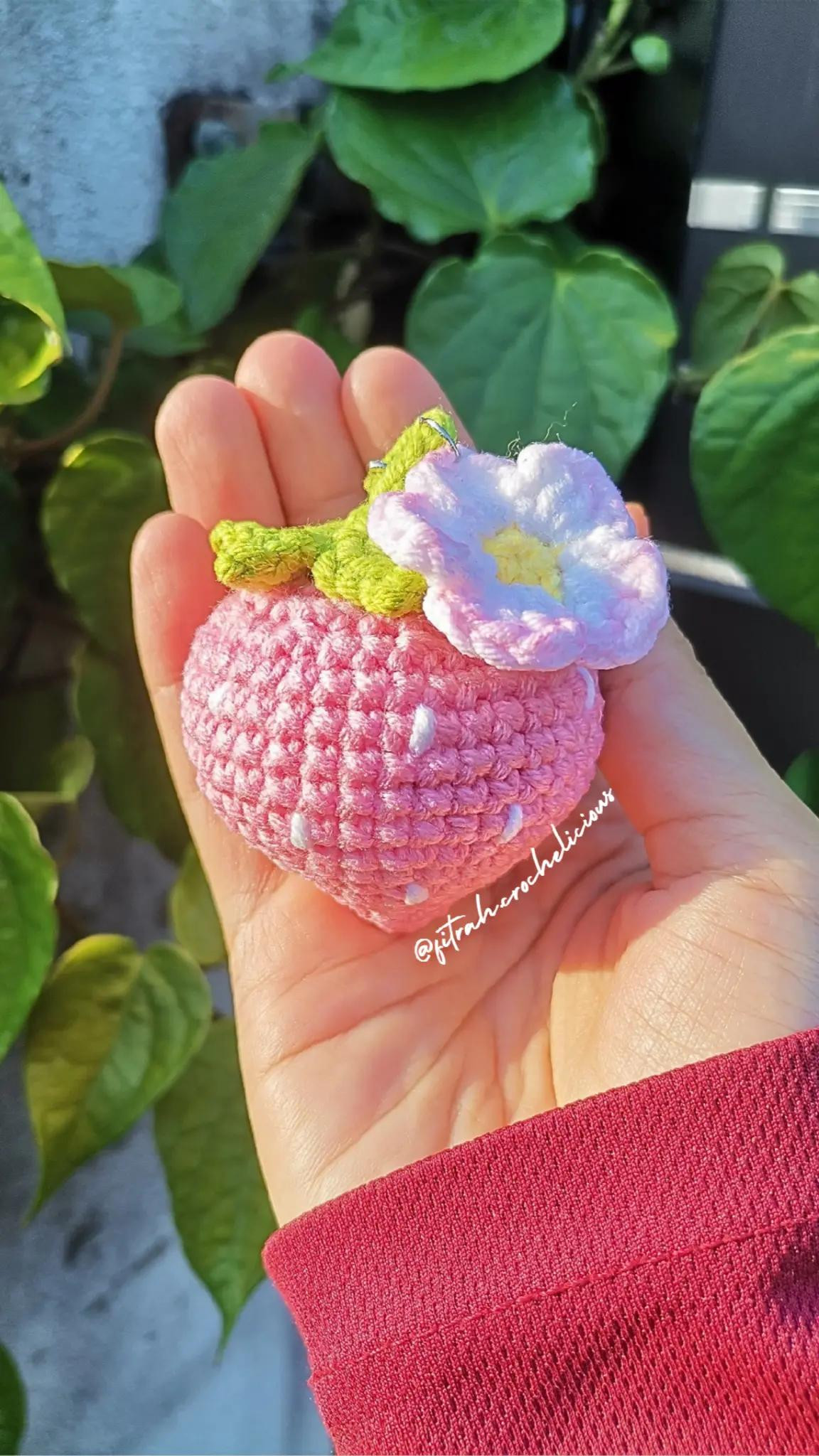 strawberry with flower