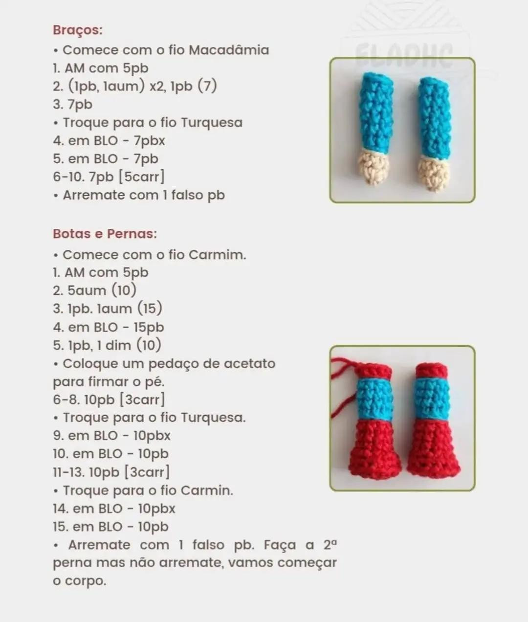 Superhomem em Amigurumi: Receita Gratuita Passo a Passo