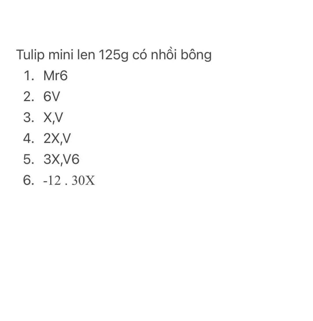 sưu tầm chart chart tulip mini