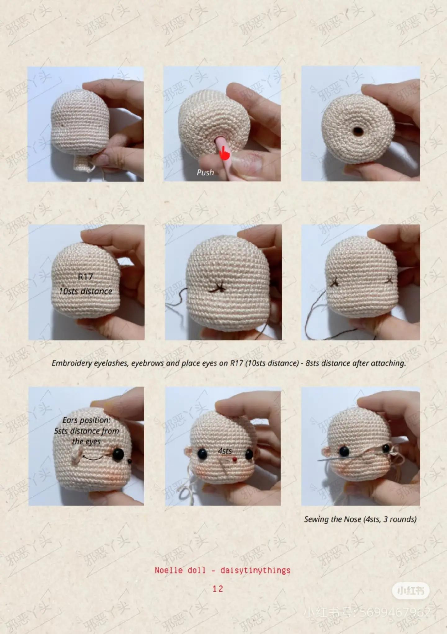 Sweet Christmas Doll Crochet Pattern: Noelle