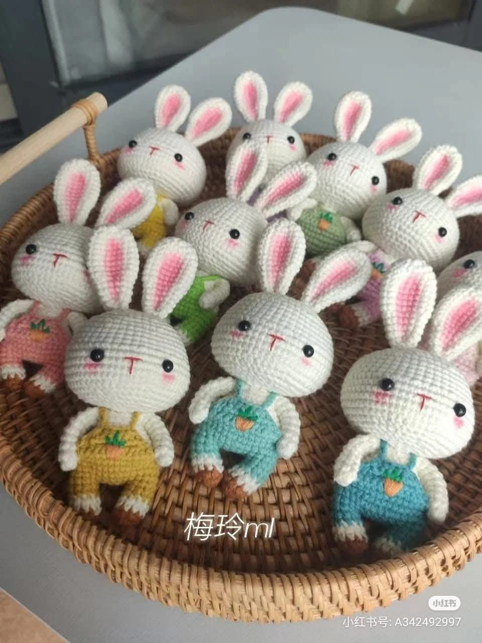 thỏ cute chart móc len