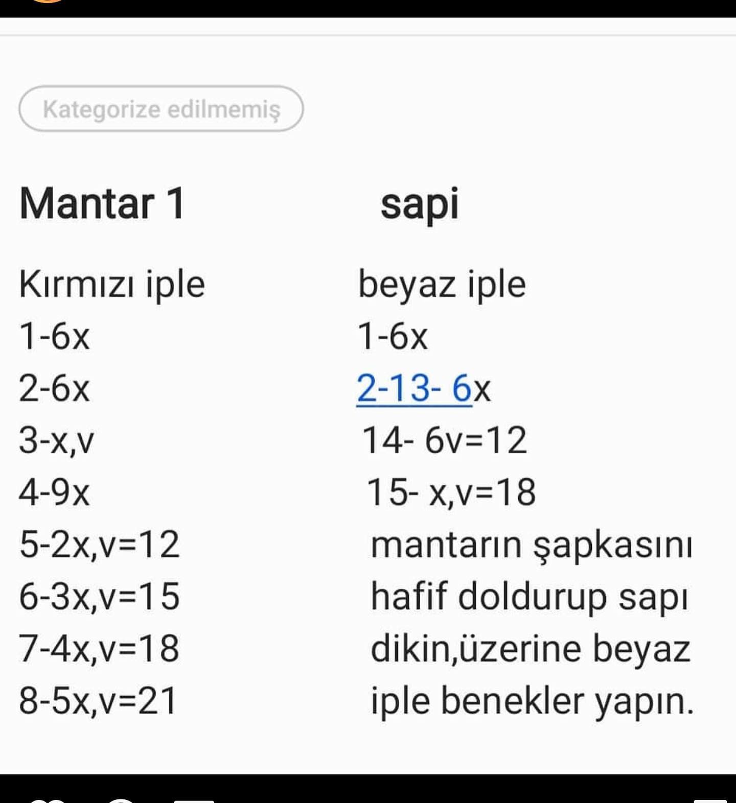 Tığ İşi Mantar Deseni: Sevimli ve Kolay Yapılabilir