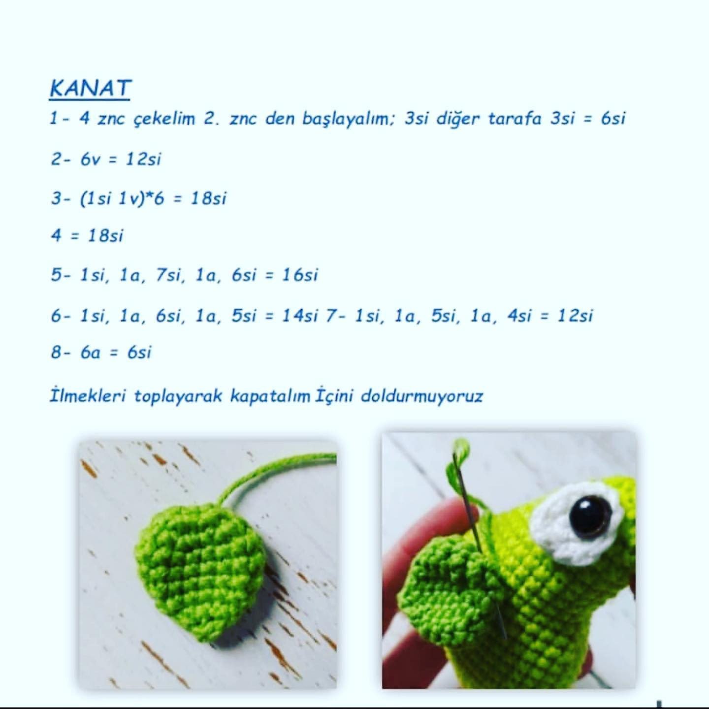 Tığ İşi Papağan Deseni: Ücretsiz ve Renkli Model