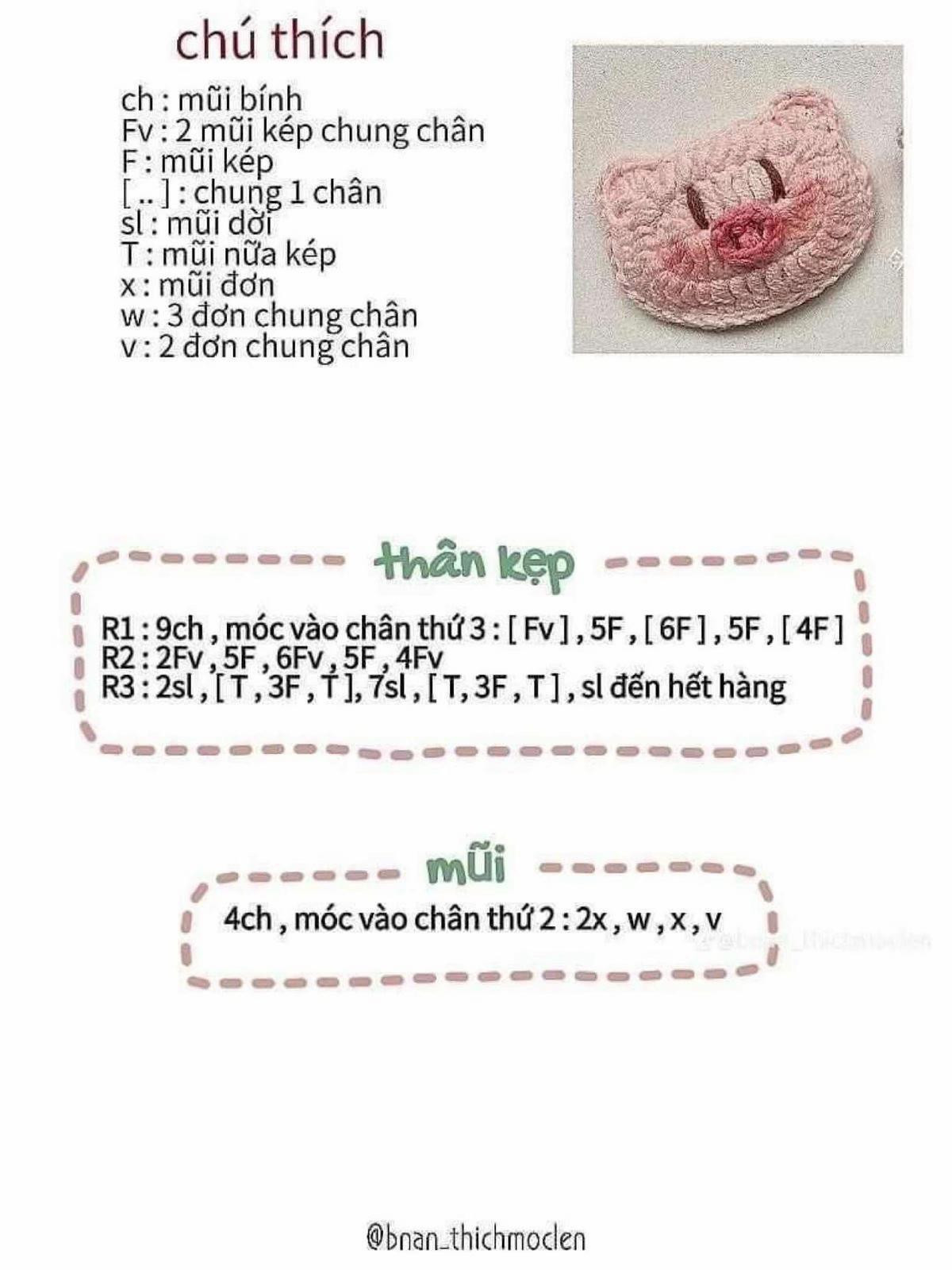 Tổng hợp chart móc kẹp tóc