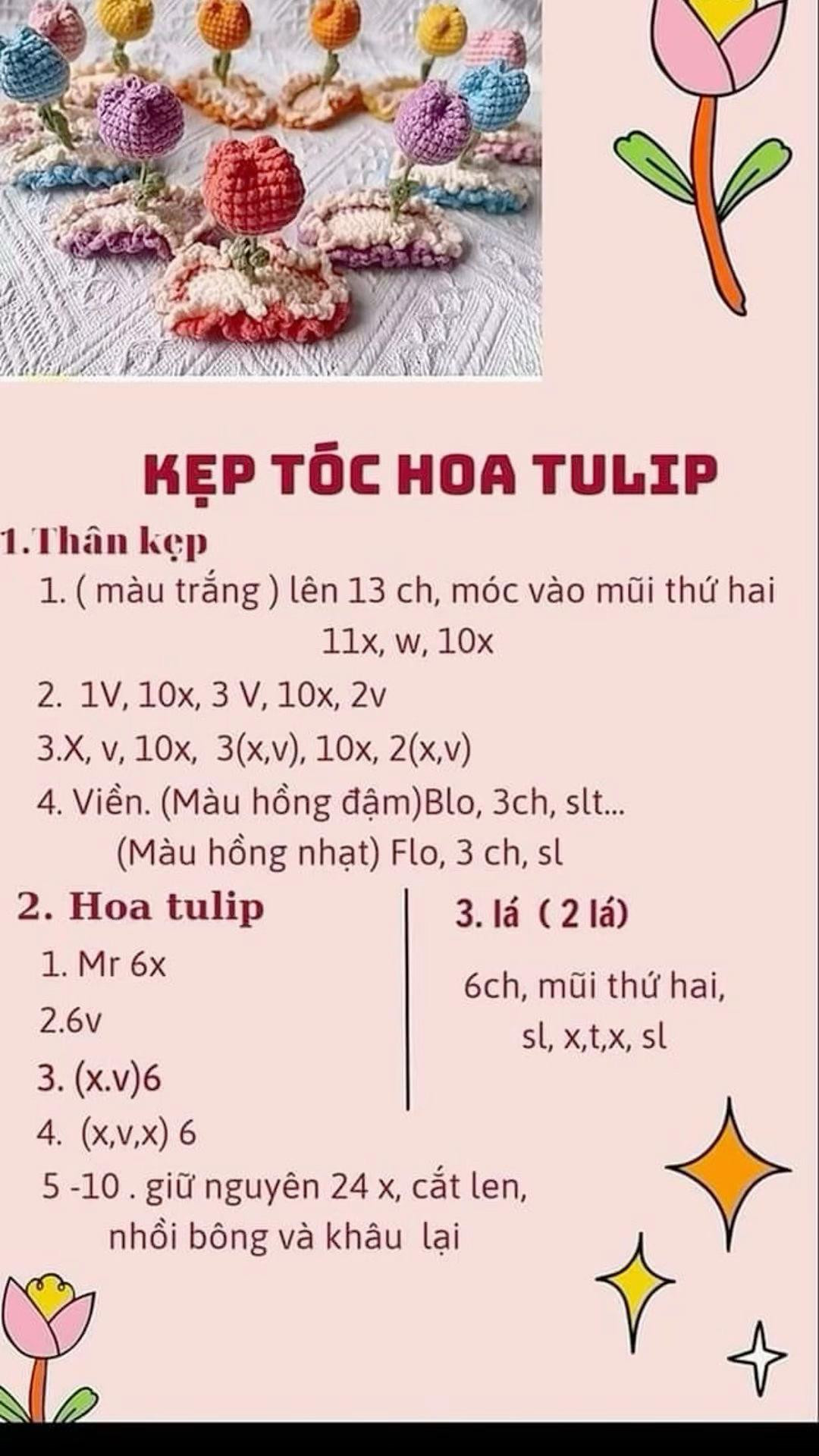 Tổng hợp chart móc kẹp tóc