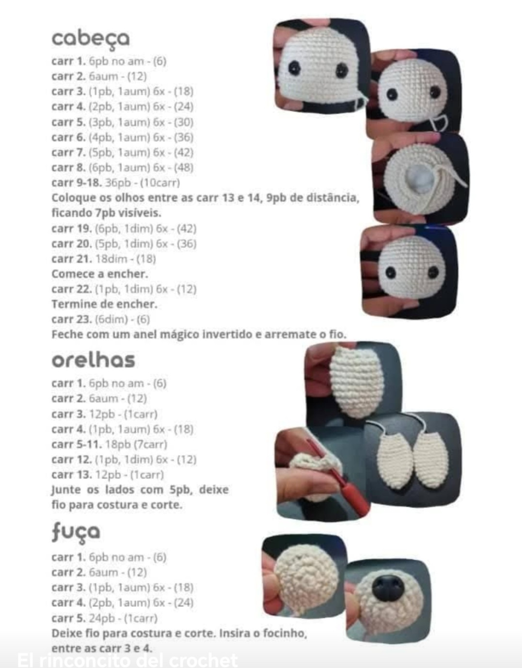 Toph, o Doguinho Shih Tzu em Crochê: Gráfico Detalhado e Criativo