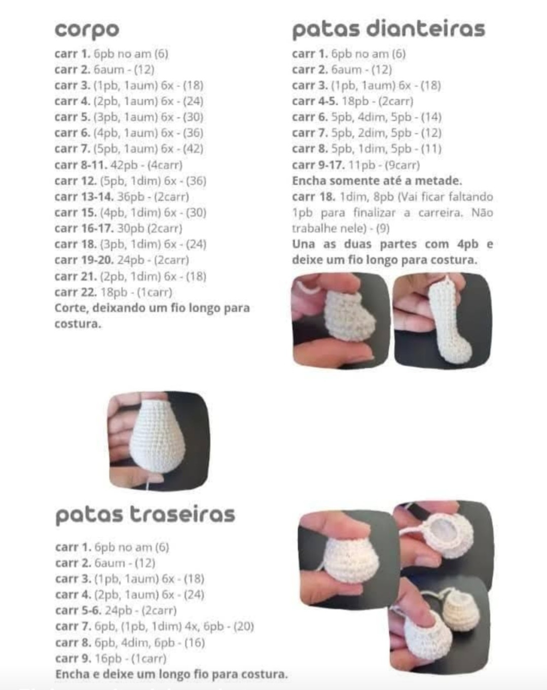 Toph, o Doguinho Shih Tzu em Crochê: Gráfico Detalhado e Criativo