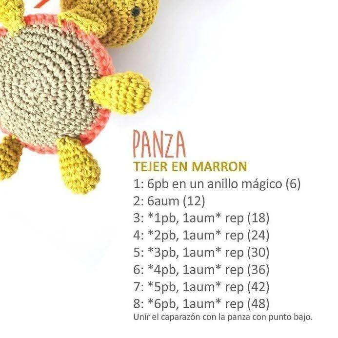 Tortuga de ganchillo con patrón gratuito para alfileres