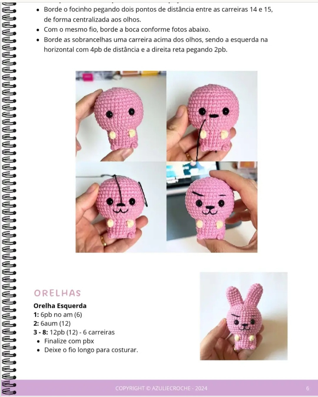 Três Bonecos de Amigurumi Estilo BT21 para Iniciantes