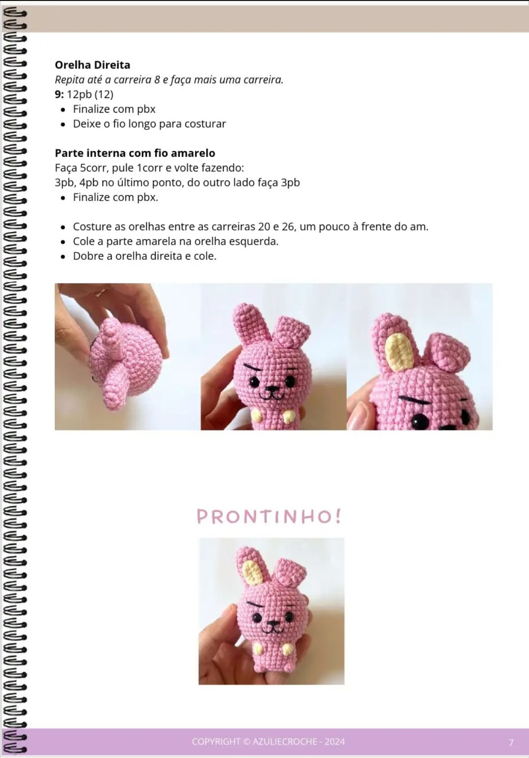 Três Bonecos de Amigurumi Estilo BT21 para Iniciantes