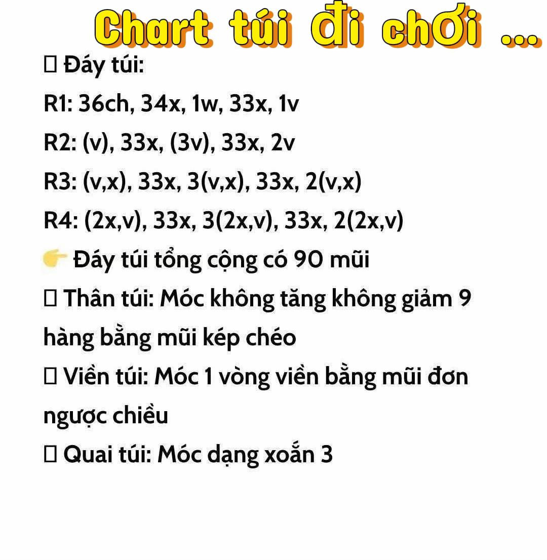 Túi xách đan móc tay đơn giản cho người mới bắt đầu