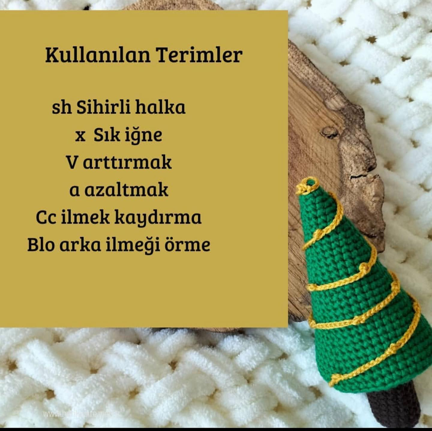 Ücretsiz Tarif: Kolay Noel Ağacı Amigurumi Deseni