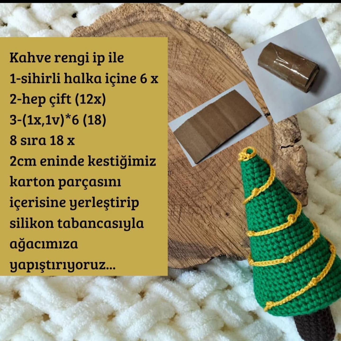 Ücretsiz Tarif: Kolay Noel Ağacı Amigurumi Deseni