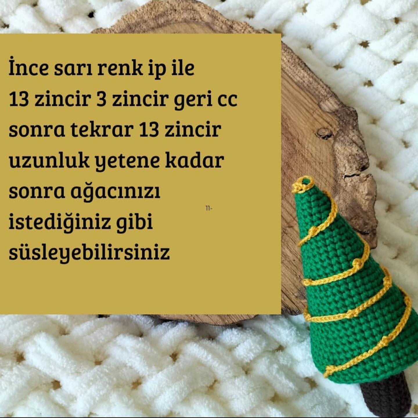 Ücretsiz Tarif: Kolay Noel Ağacı Amigurumi Deseni