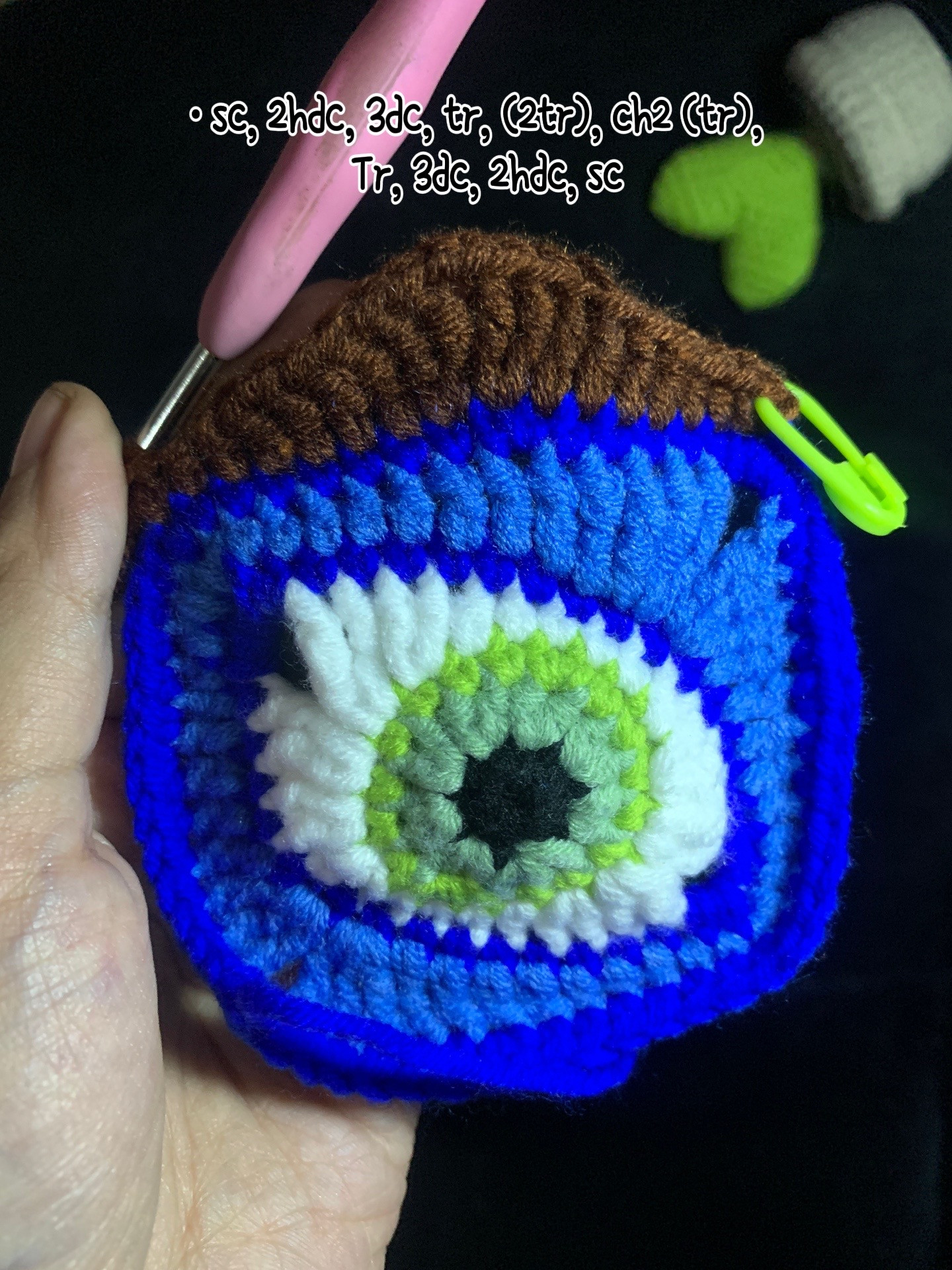 Unique Granny Square Design: Devil Eyes Crochet Pattern