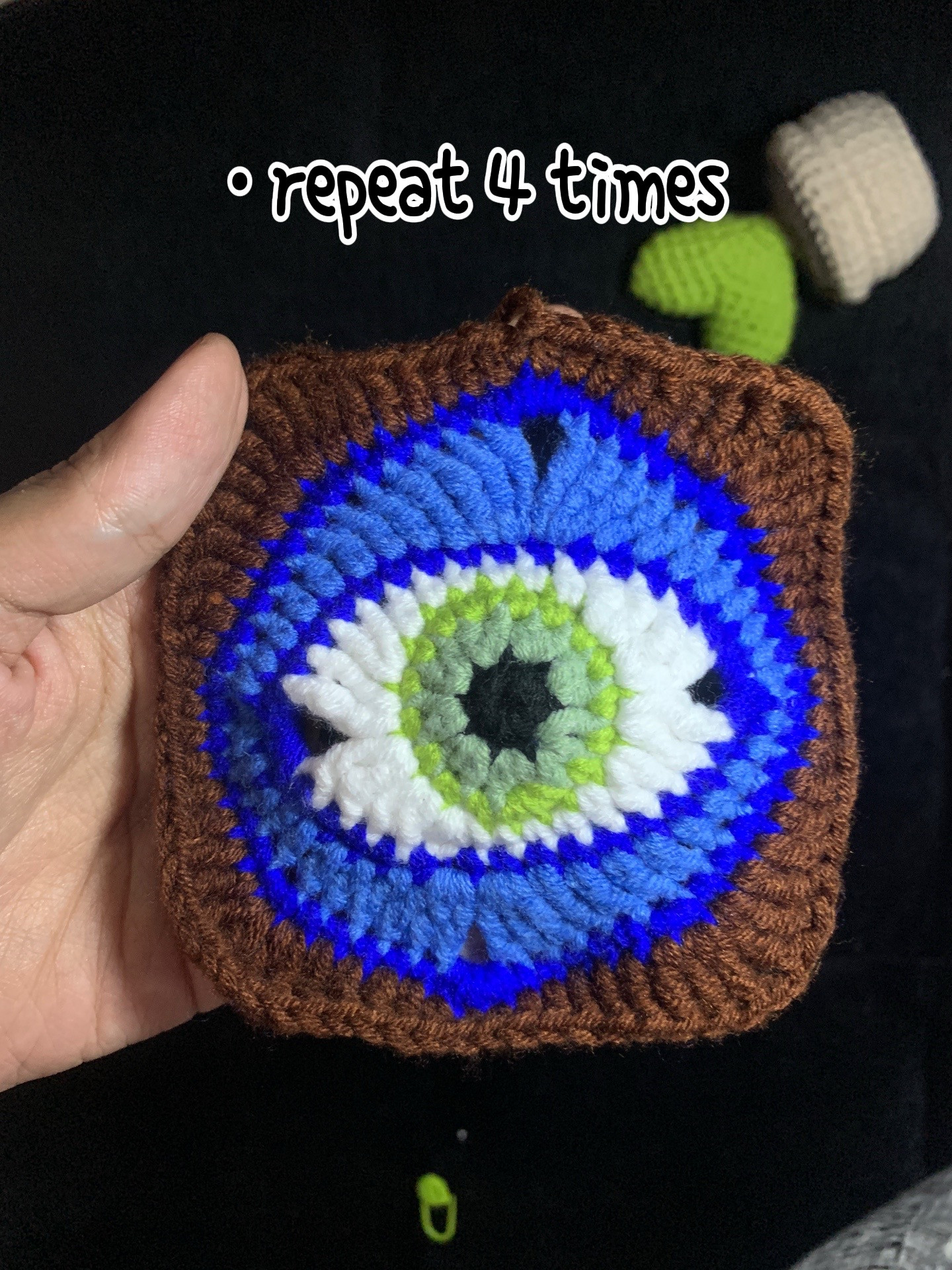 Unique Granny Square Design: Devil Eyes Crochet Pattern
