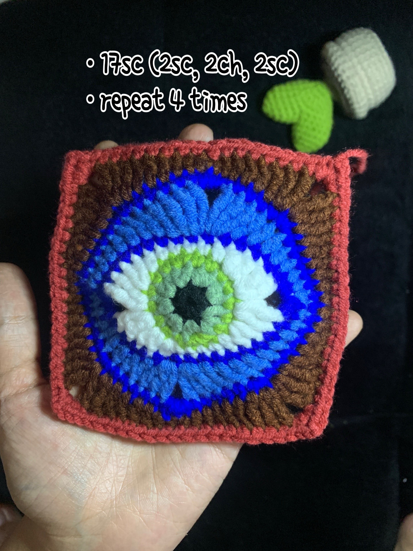 Unique Granny Square Design: Devil Eyes Crochet Pattern