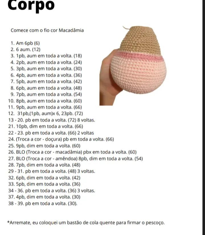 Ursinho de Crochê com Vestido Rosa: Guia de Ponto Completo