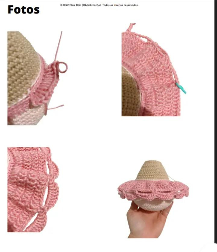 Ursinho de Crochê com Vestido Rosa: Guia de Ponto Completo