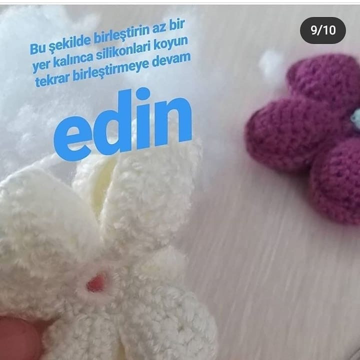 8 Zincir ile Başlayan Çiçek Motifi Yapımı