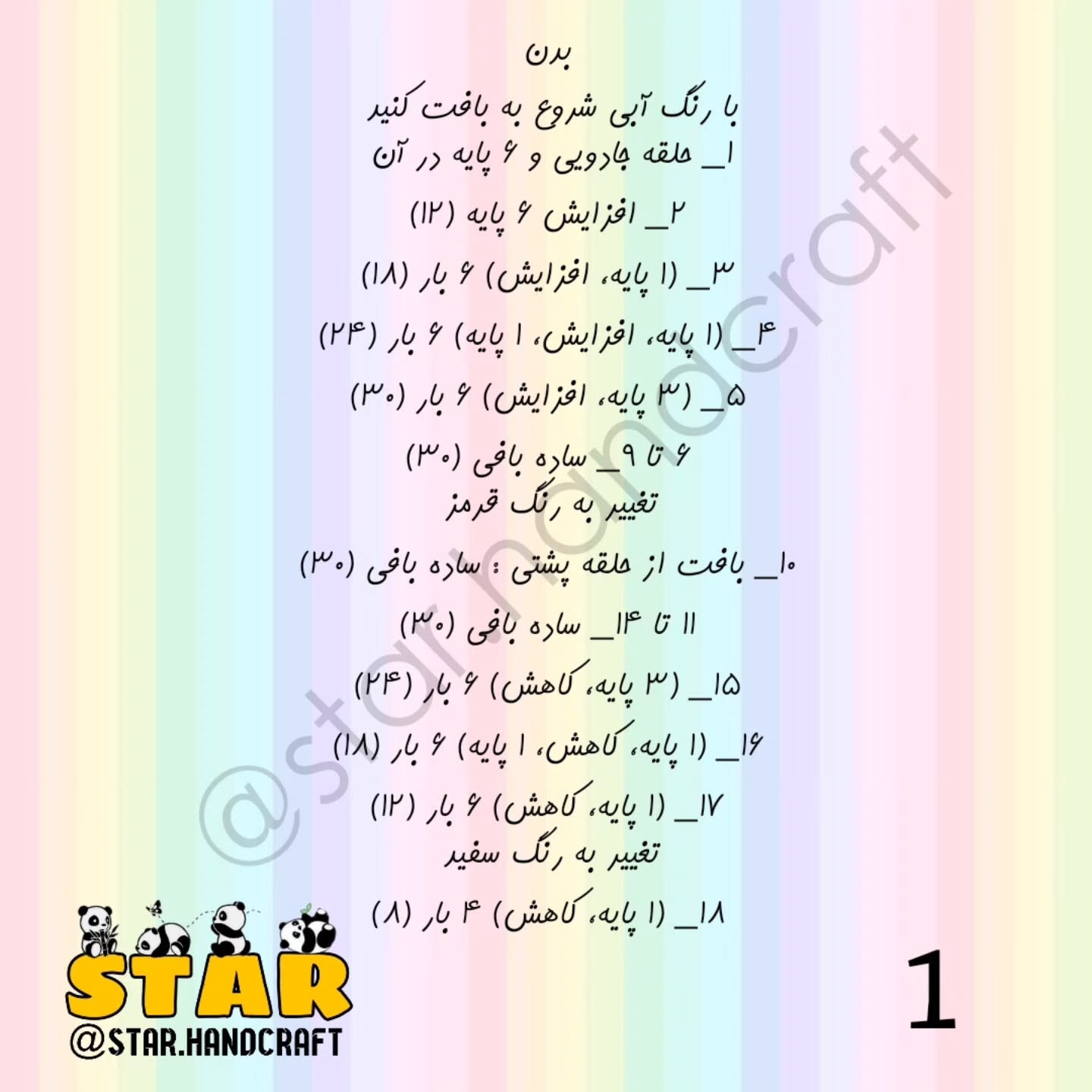 آموزش بافت عروسک چشم قلمبه با len