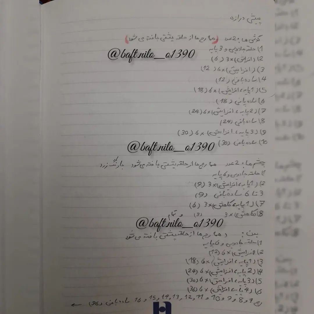 آموزش بافت عروسک گربه صورتی با قلاب‌بافی