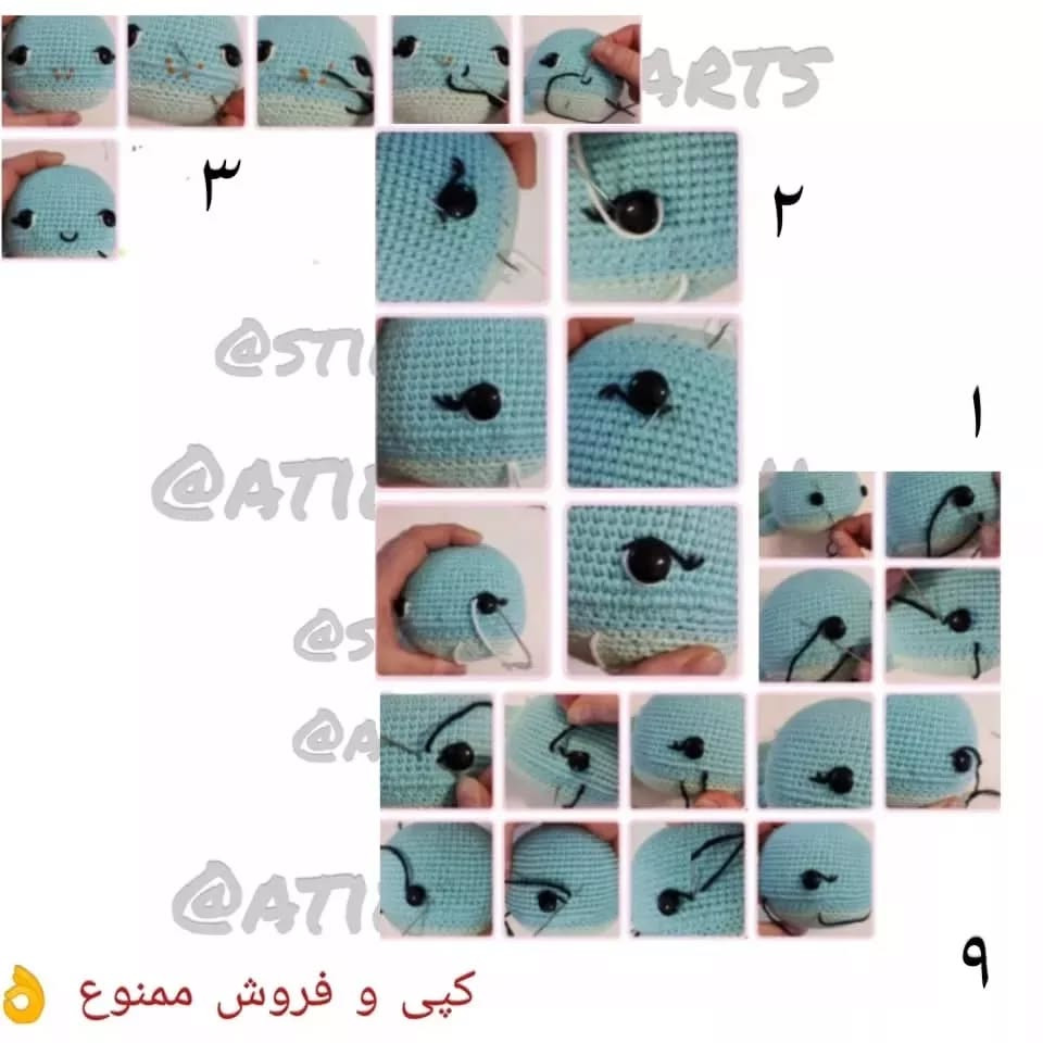آموزش بافت عروسک های قلاب بافی زیبا و رنگارنگ