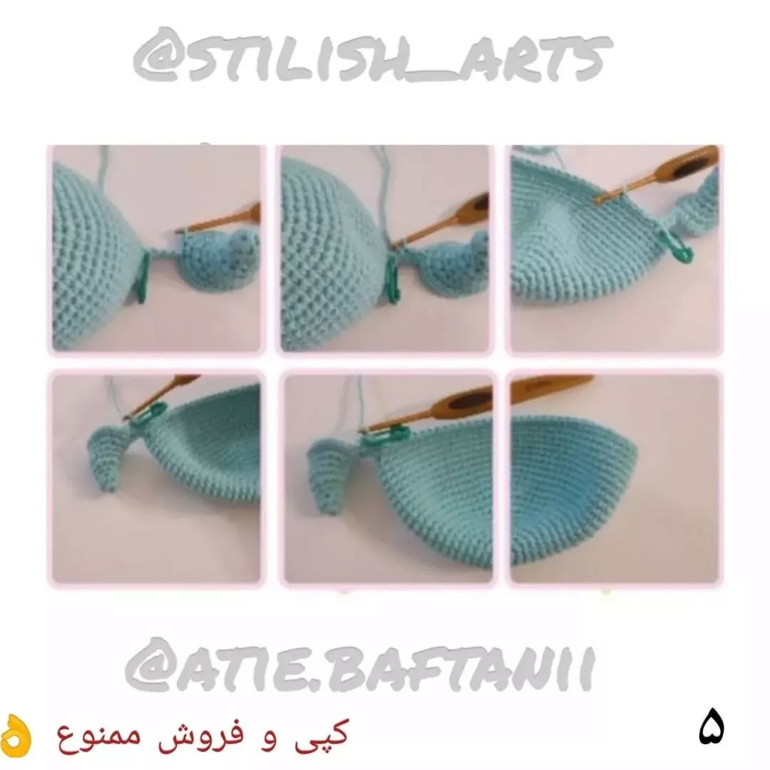 آموزش بافت عروسک های قلاب بافی زیبا و رنگارنگ