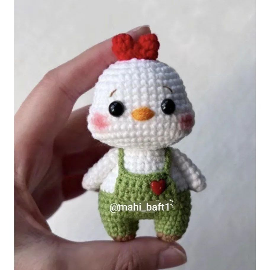 آموزش بافت عروسک جوجه با قلاب‌بافی به صورت رایگان