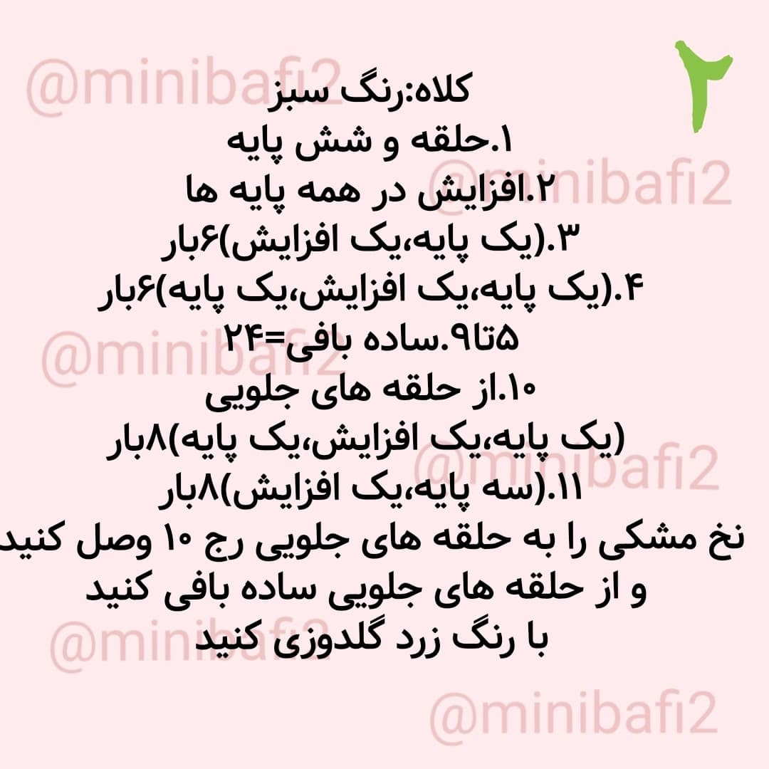 آموزش بافت حلزون شانس با کلاه سبز