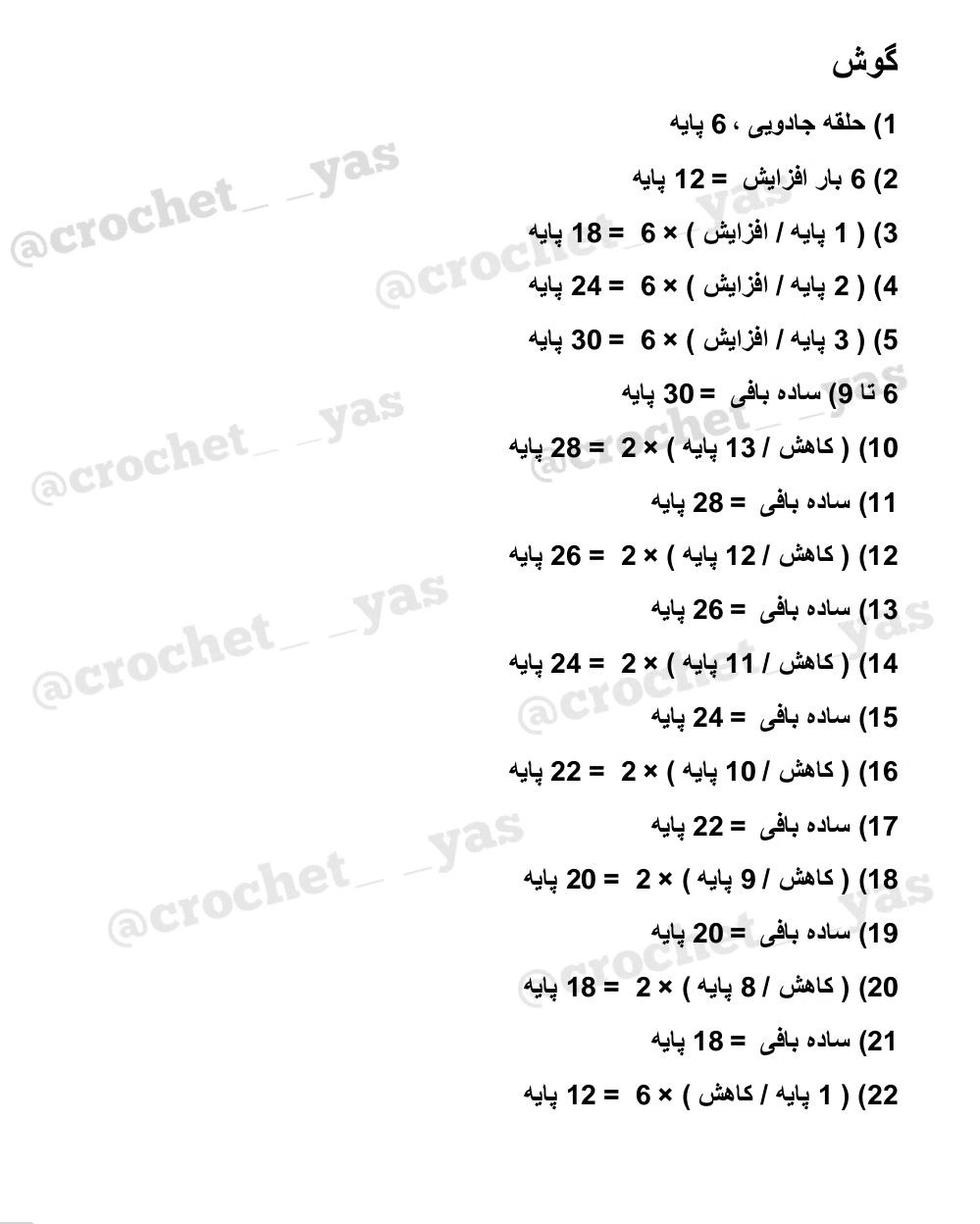 آموزش قلاب‌بافی رایگان برای عروسک خرگوش