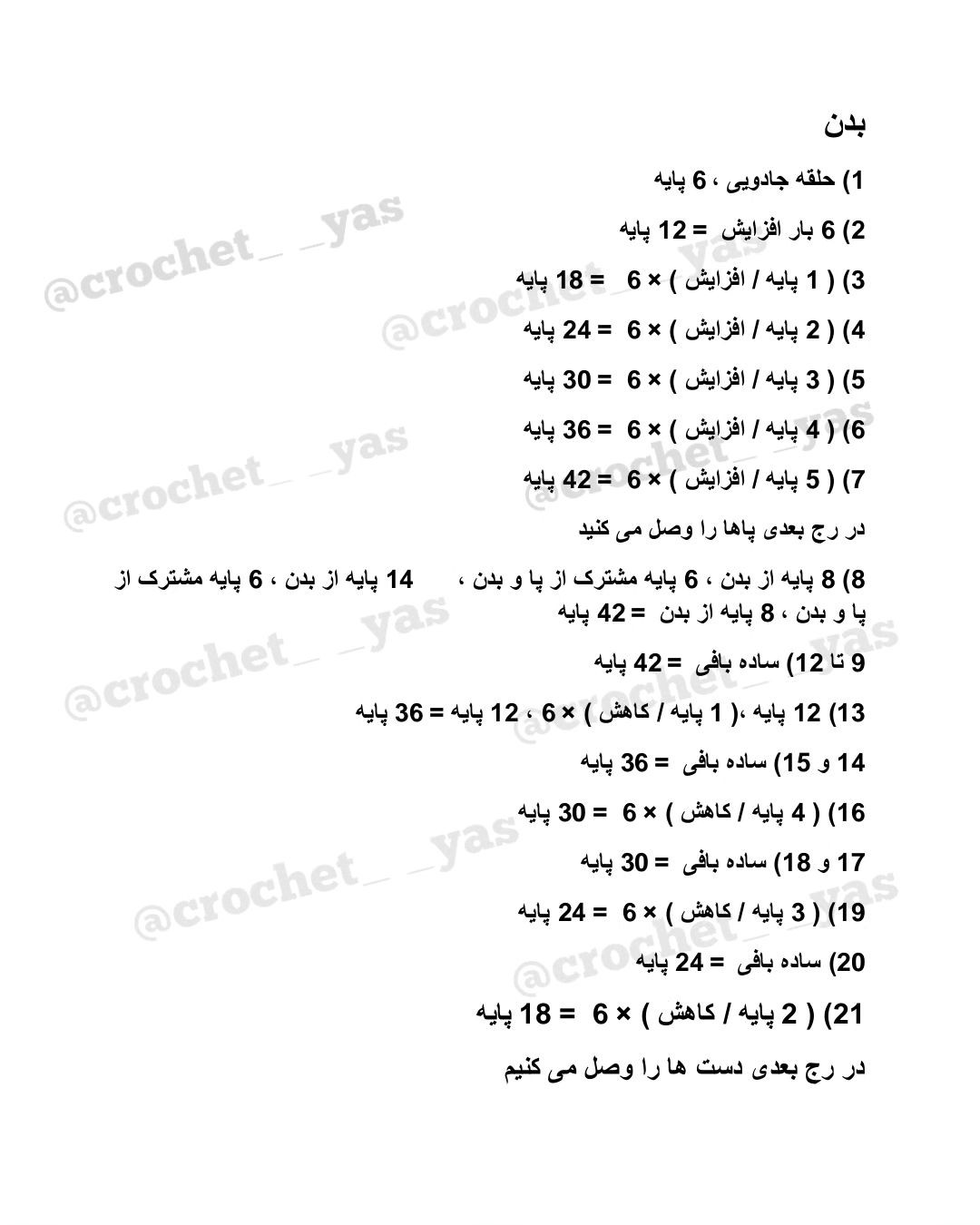 آموزش قلاب‌بافی رایگان برای عروسک خرگوش