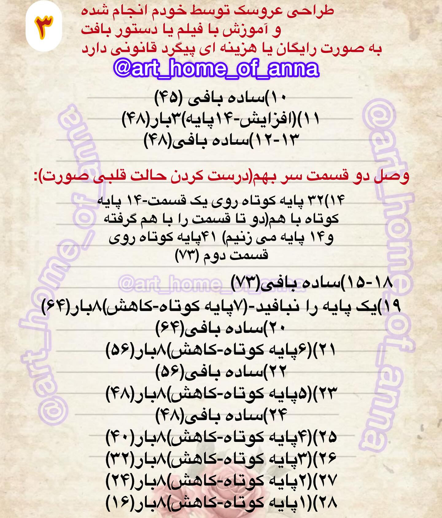 آموزش رایگان عروسک بافتنی به شکل گربه