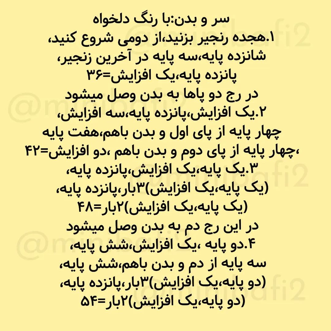 آموزش رایگان الگوی بافت عروسک موش