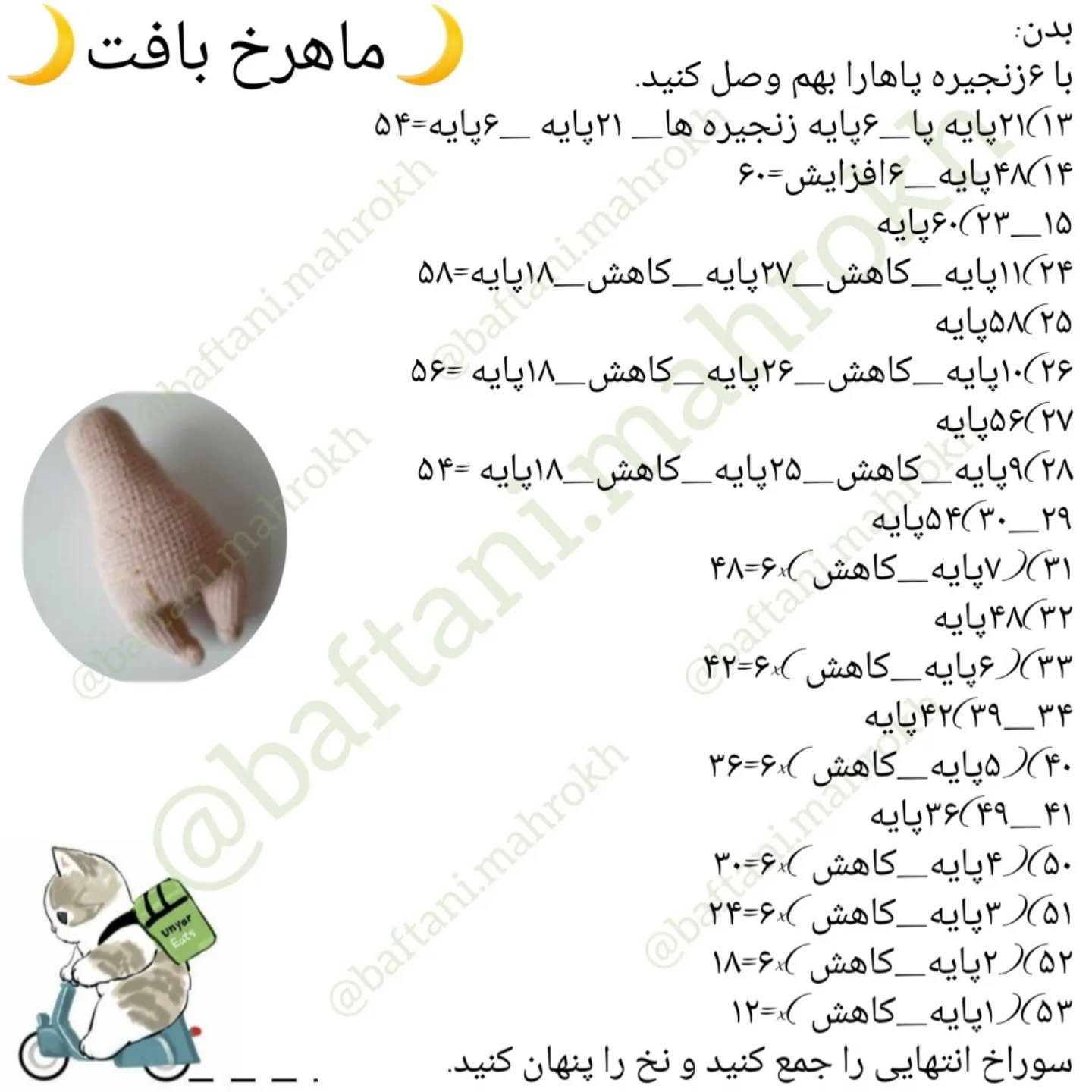 آموزش رایگان بافت عروسک خرسی با کلاه و شال گردن