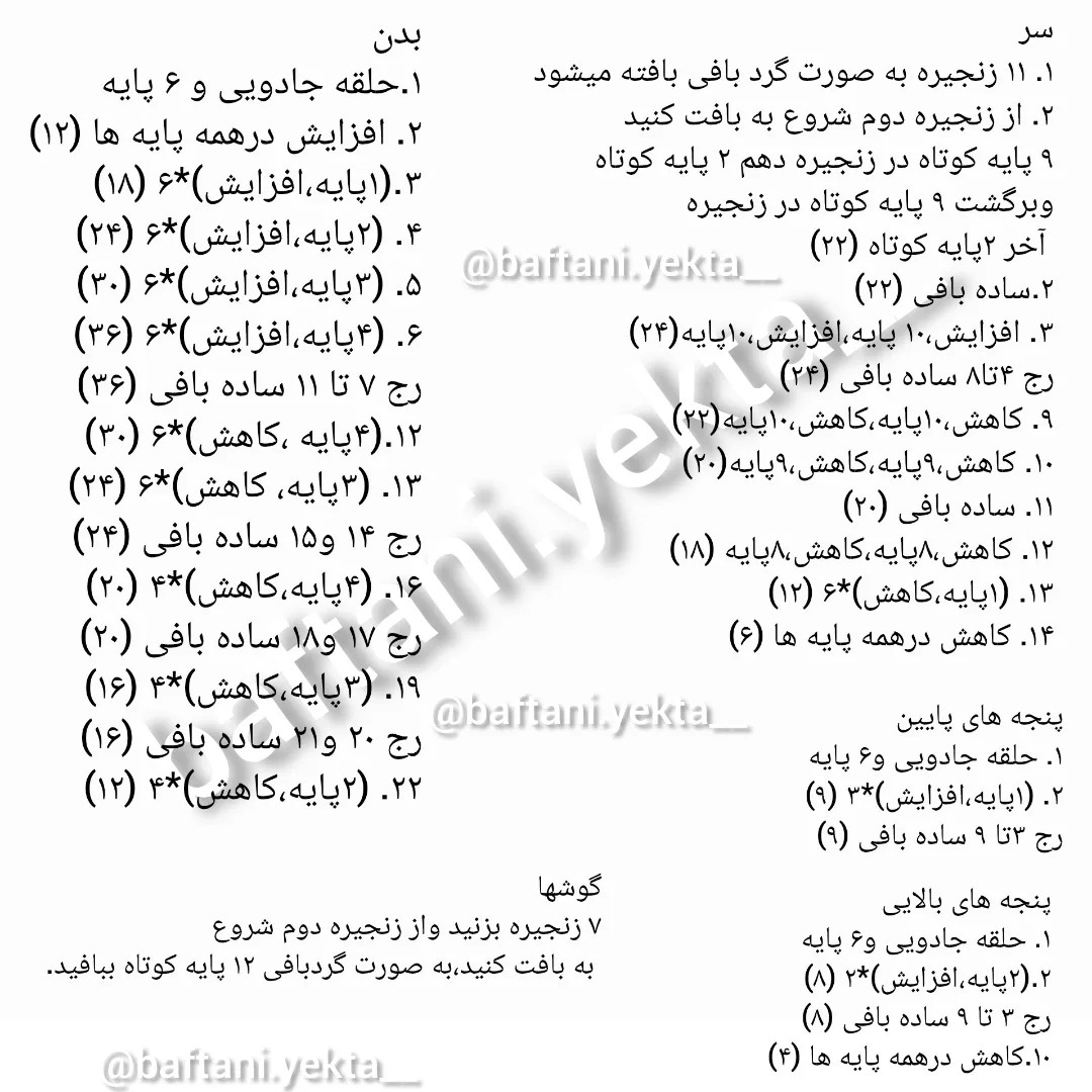 آموزش ساخت عروسک سگ قهوه‌ای بافتنی