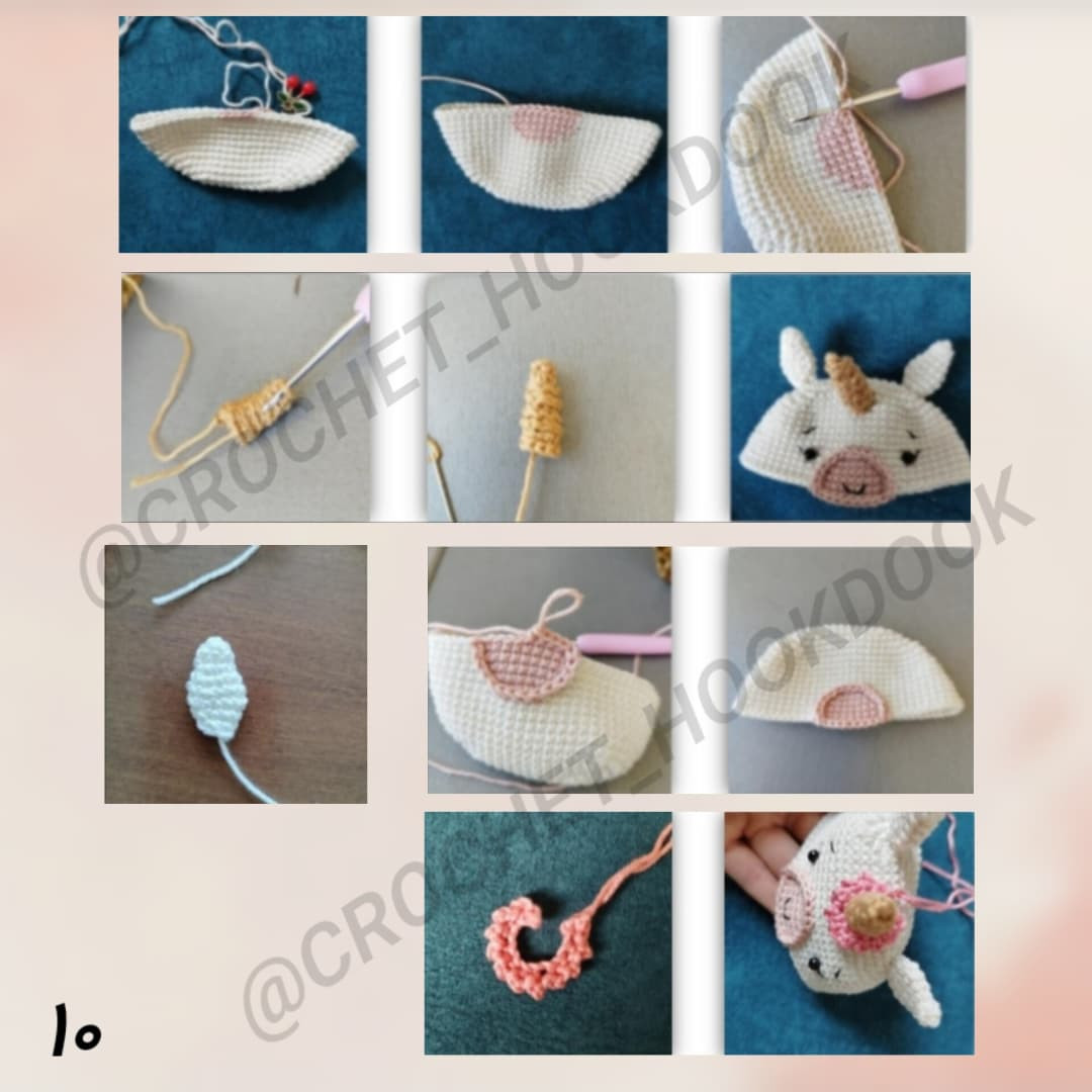 عروسک بافتنی تک شاخ زیبا