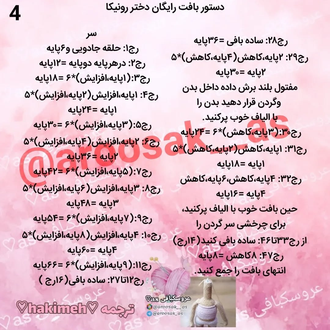 عروسک بافتنی زیبا در لباس زمستانی آبی