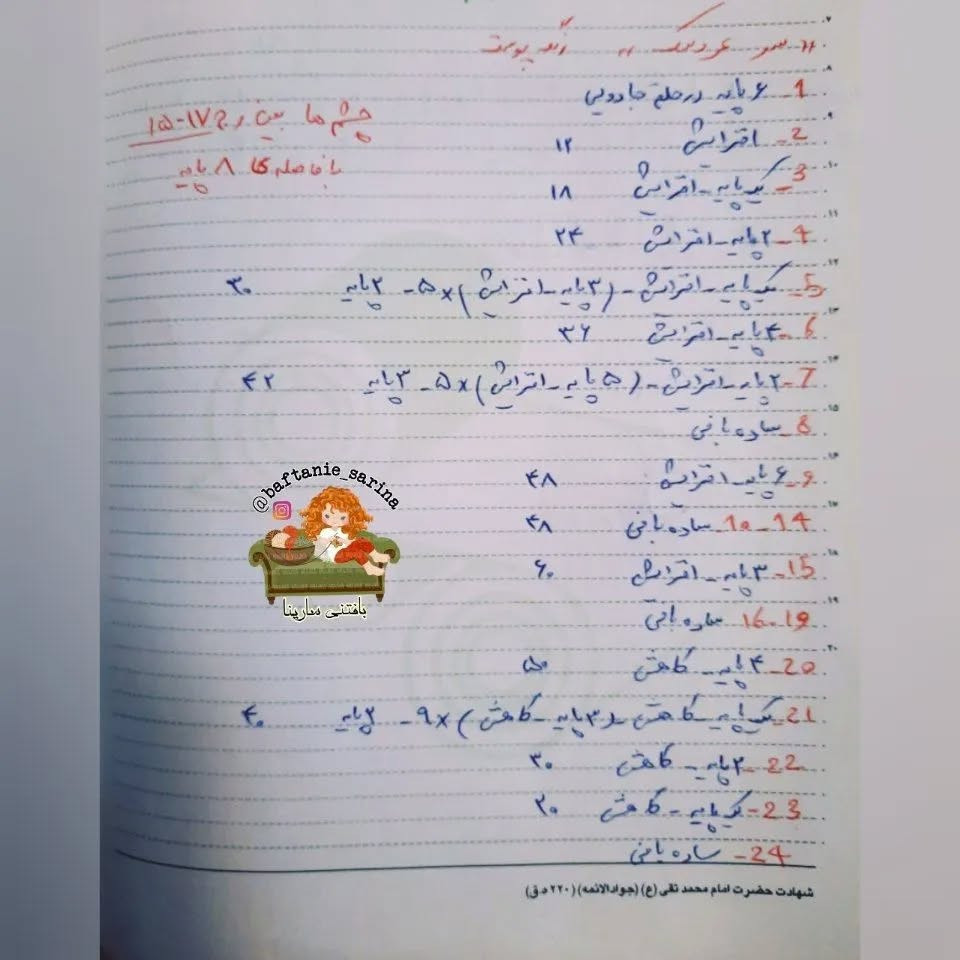 عروسک قلاب بافی کفشدوزک در باغ گیلاس