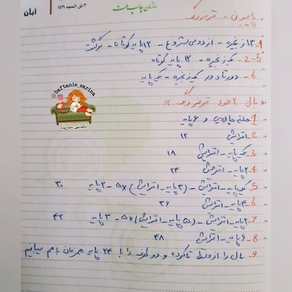 عروسک قلاب بافی کفشدوزک در باغ گیلاس