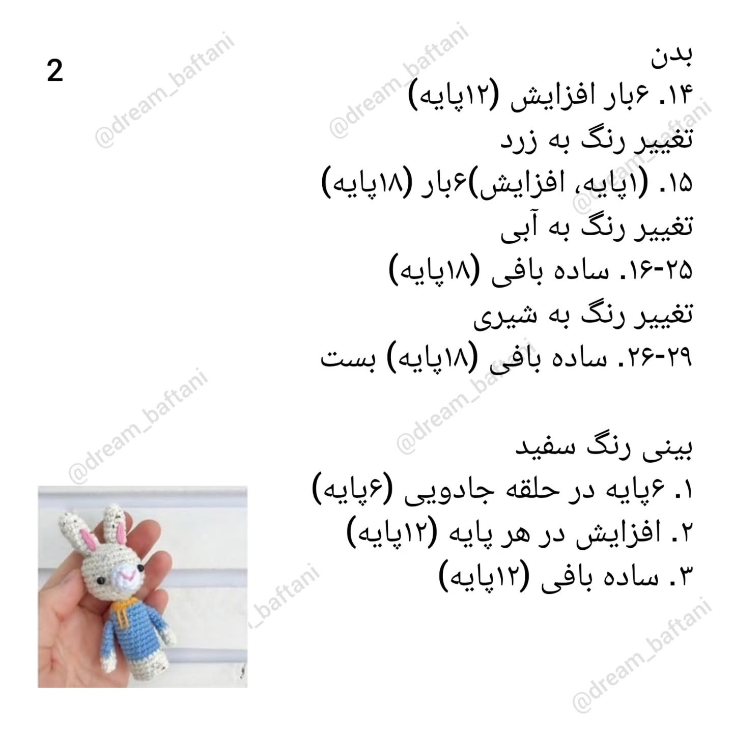 عروسک‌های انگشتی قلاب بافی: الگوی رایگان و آسان