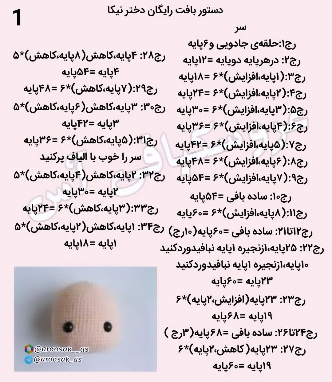 عروسک‌های قلاب‌بافی دوست‌داشتنی با لباس‌های رنگارنگ