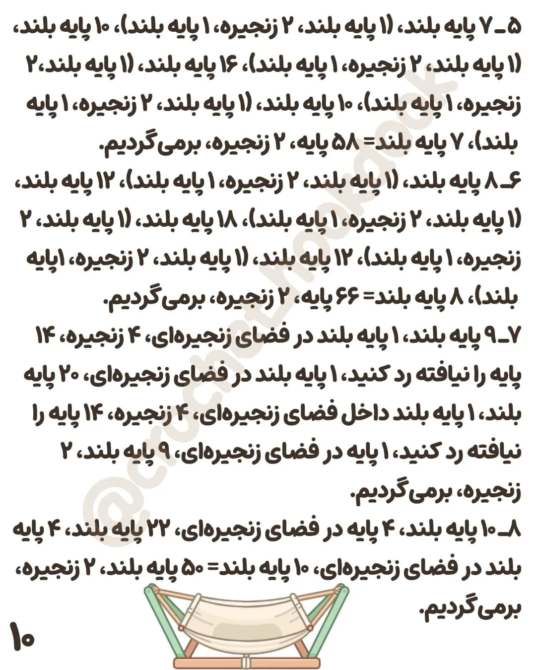 الگوی بافت عروسک با کالسکه و لوازم جانبی