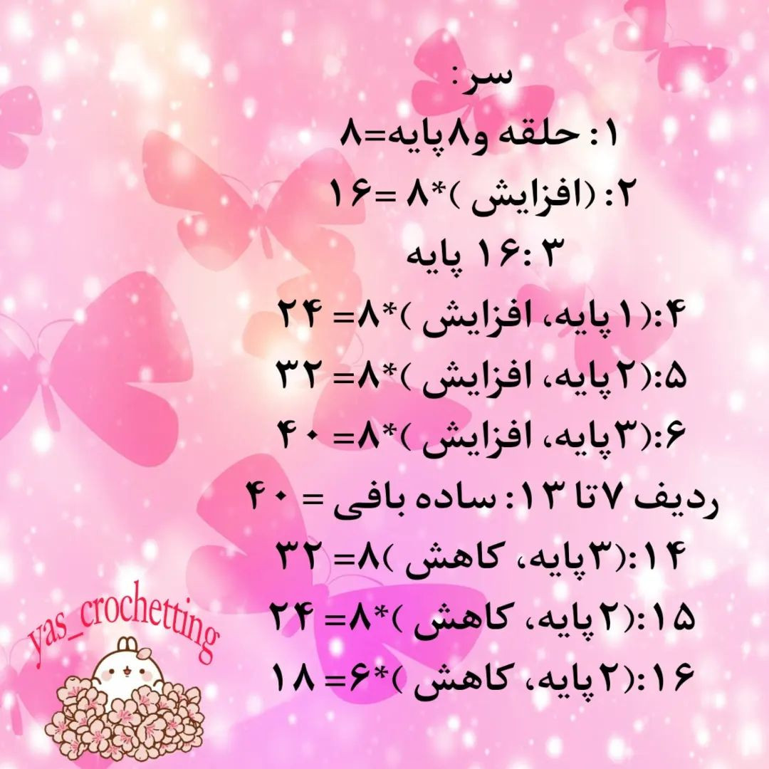 الگوی بافت عروسک خرگوش کوچک و دوست‌داشتنی