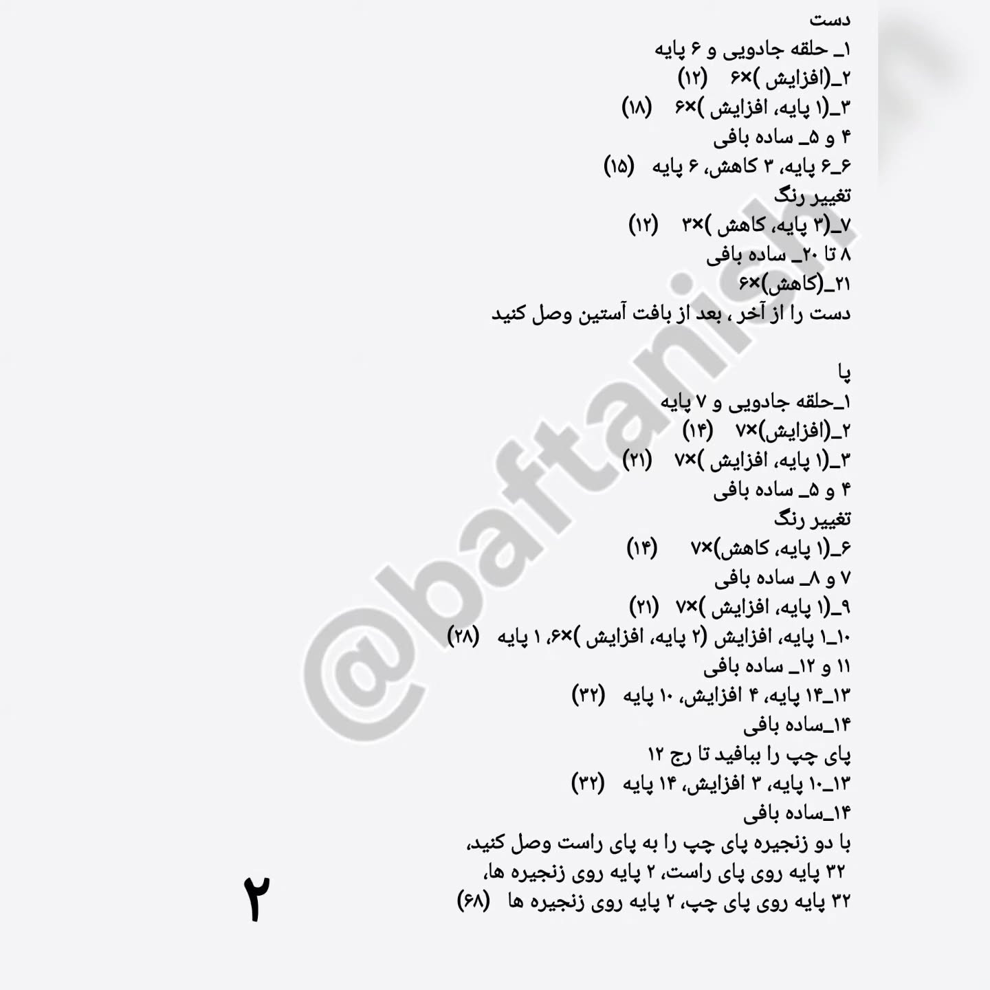 الگوی بافتنی عروسک خرس با شال قرمز زیبا
