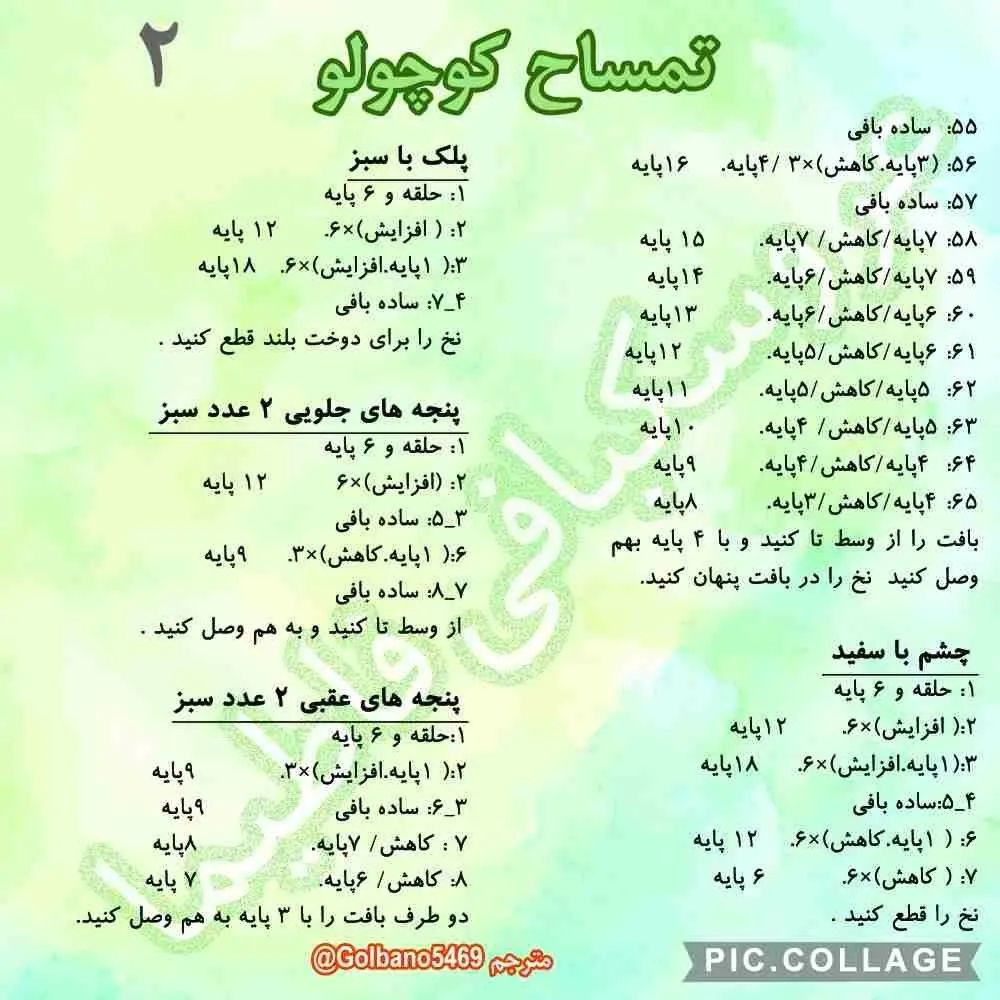 الگوی بافتنی کروکودیل‌های دوست‌داشتنی و زیبا