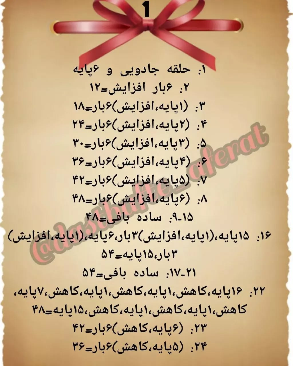 الگوی قلاب‌بافی دو عروسک سنتی با لباس سبز