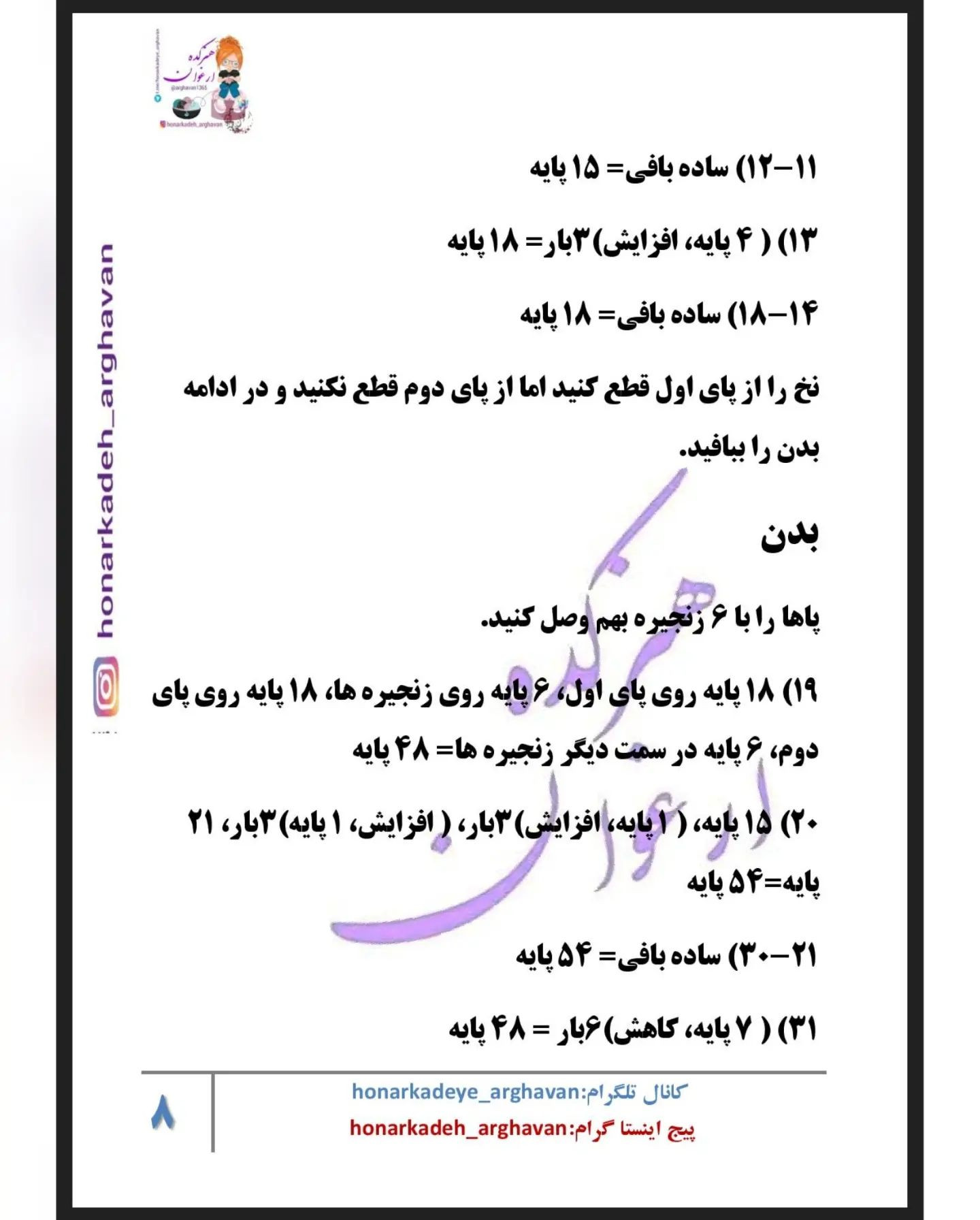 الگوی قلاب‌بافی فیل دوست‌داشتنی برای مبتدیان